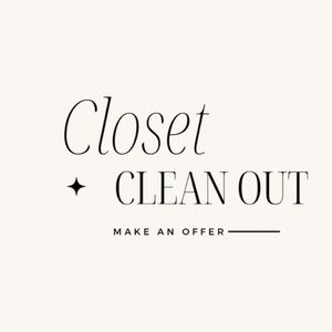 Closet Clean Out Sale
